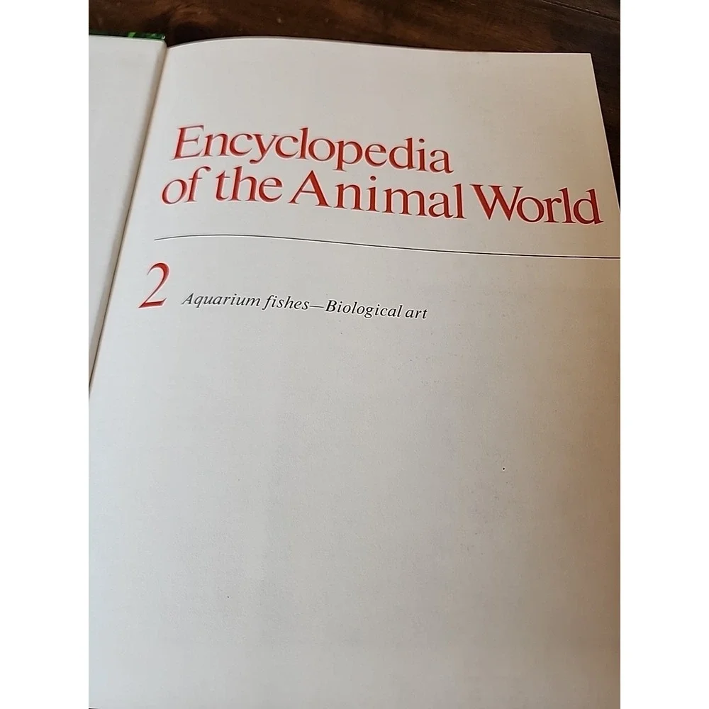 Encyclopedia of the Animal World Vol 2 Vintage 1972 Biological Art Aquarium Fish